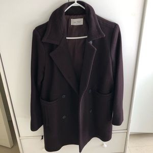 Burgundy autumn coat (great condition)
